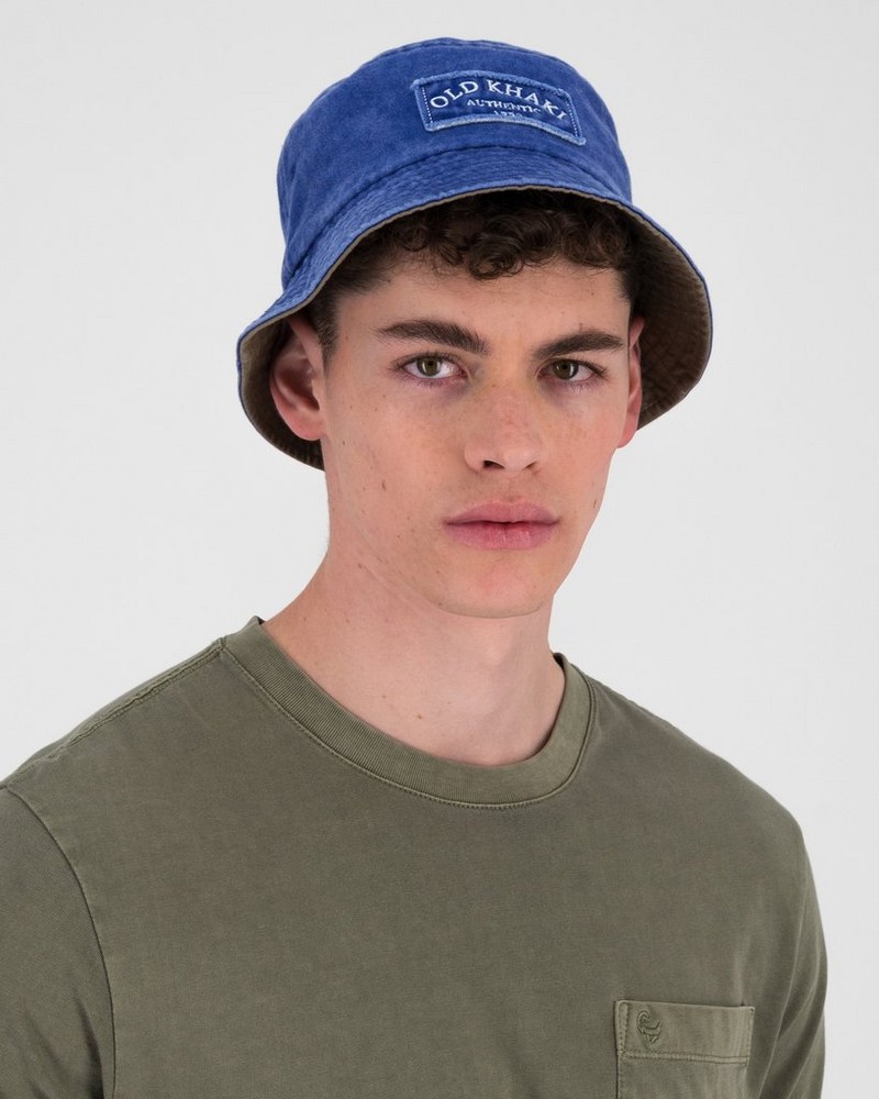 Men's Gerault Frayed Badge Bucket Hat