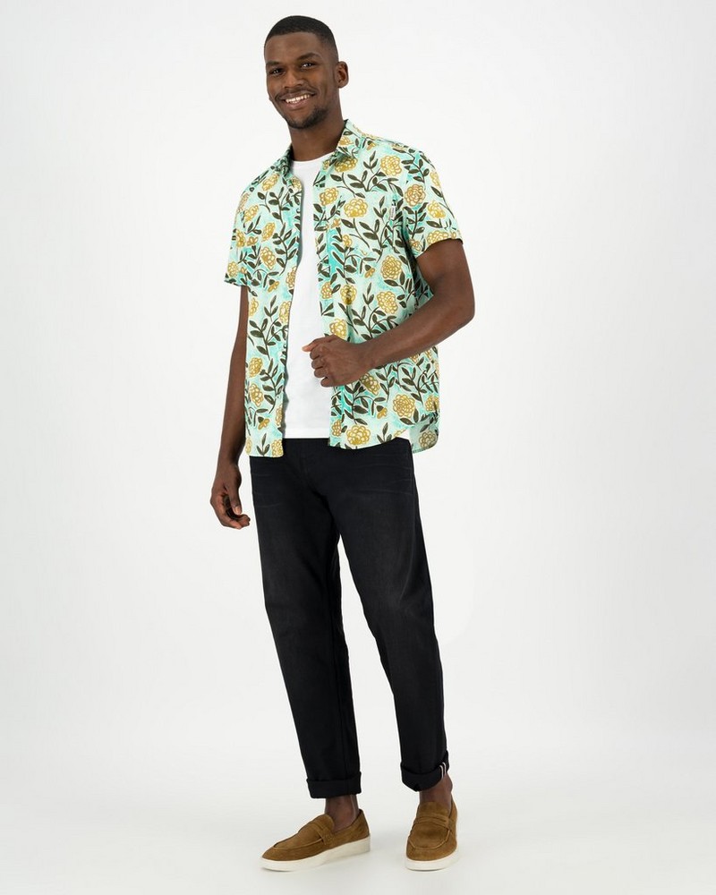 Men's Luther Slim Fit Floral Shirt