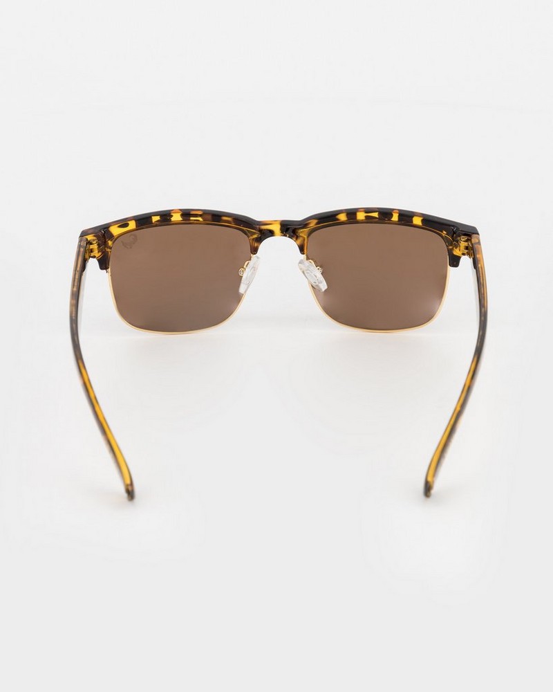 Men's Half-Rim Wayfarer Sunglasses