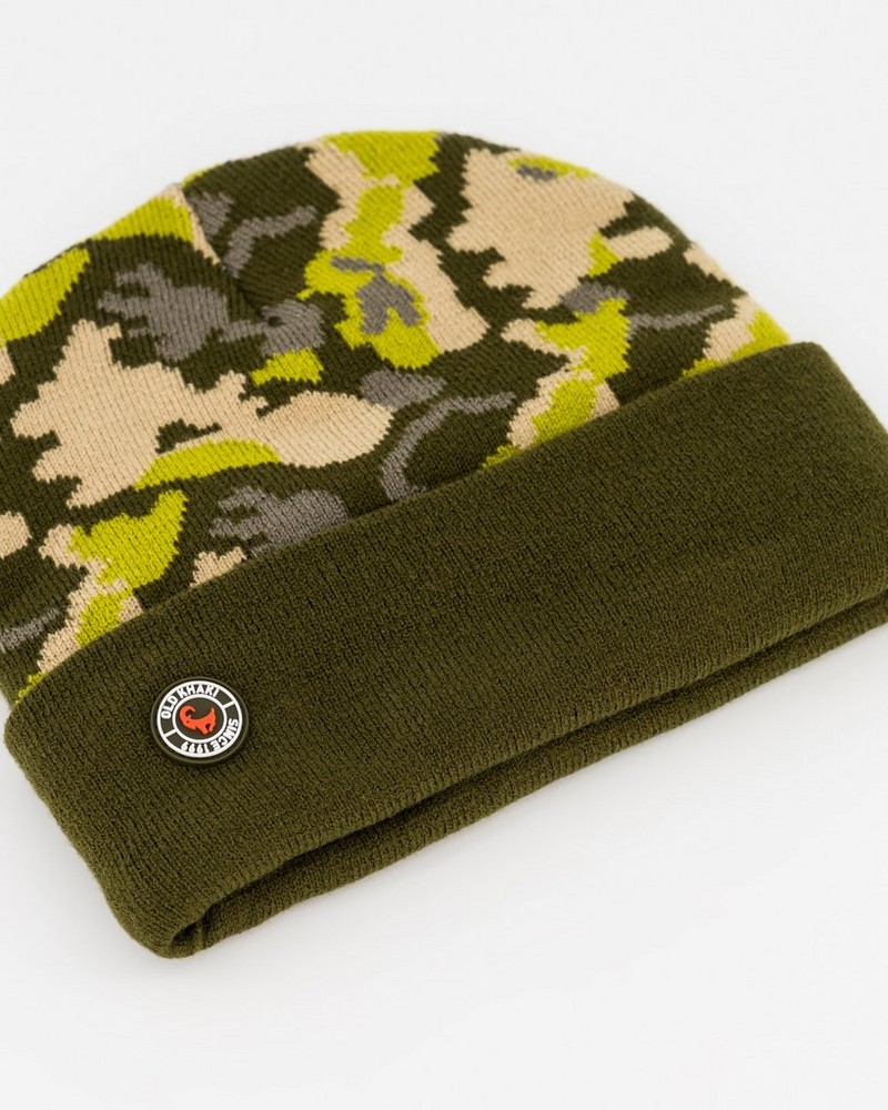 Men’s Thando Camo Intarsia Knit Beanie