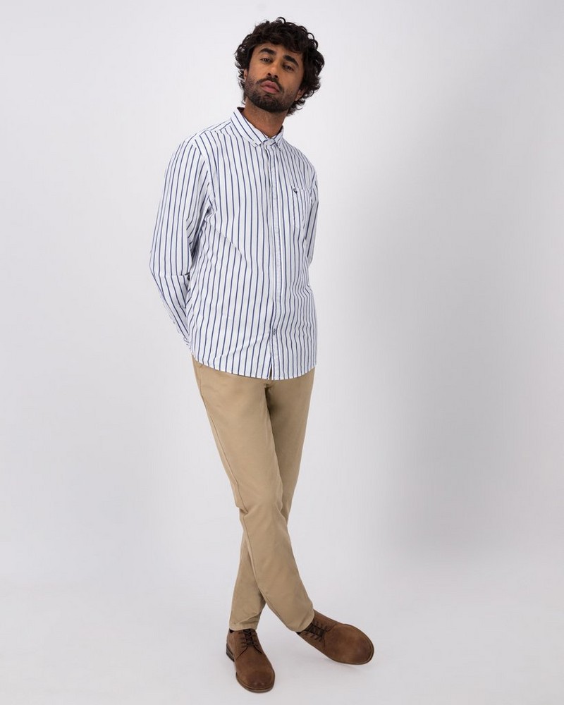 Men’s Denton Stripe Slim Fit Shirt