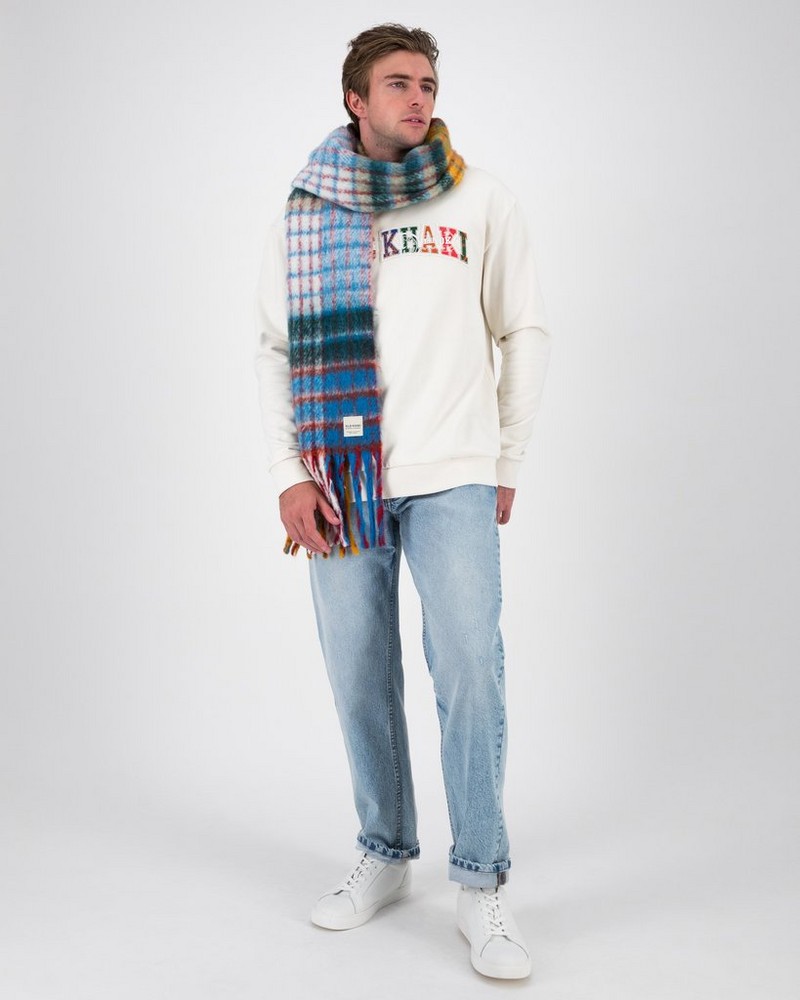Men’s Santiago Check Scarf with Tassels