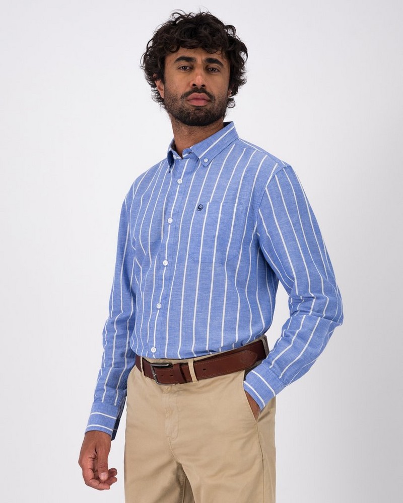 Men’s Grant Wide Stripe Regular Fit Shirt