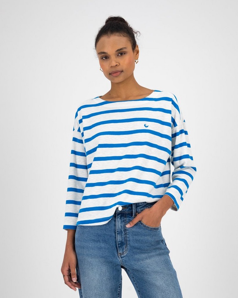 Women’s Zama Long Sleeve Stripe Knit Top