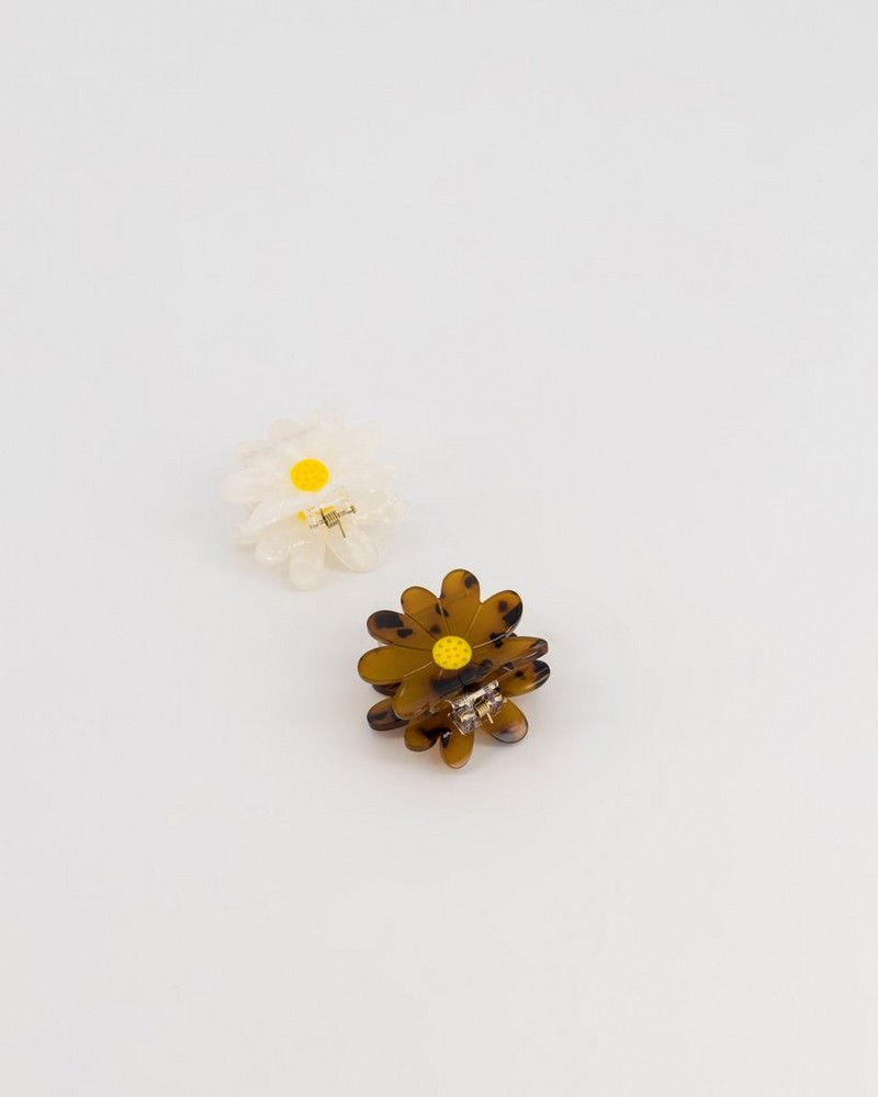 Women’s Flower Resin Clips 2-Pack