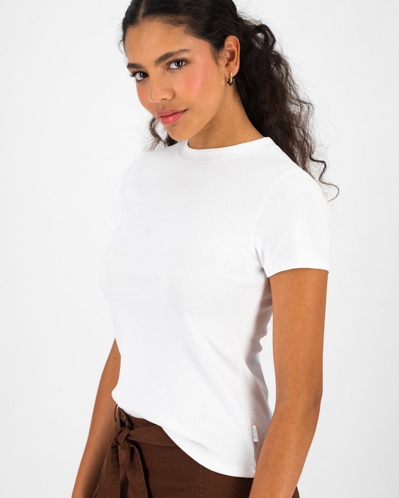 Women’s Gigi Ribbed Baby Tee