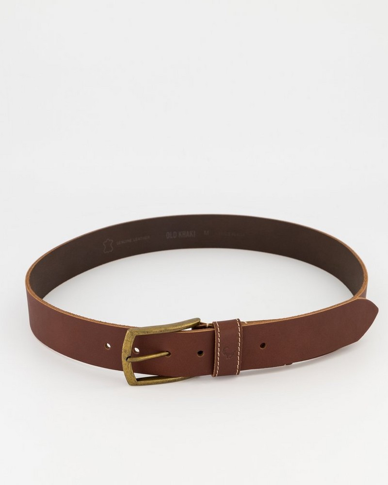 Men’s Ganton Stitched Leather Belt