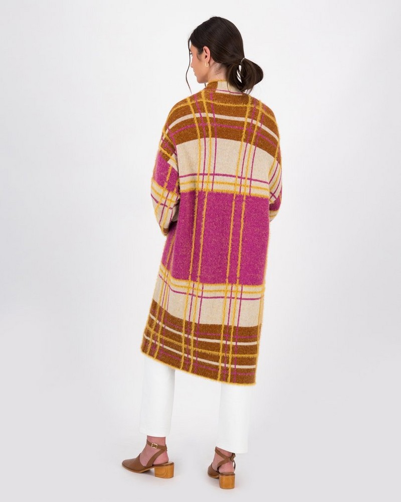 Women’s Siya Check Knitted Kimono
