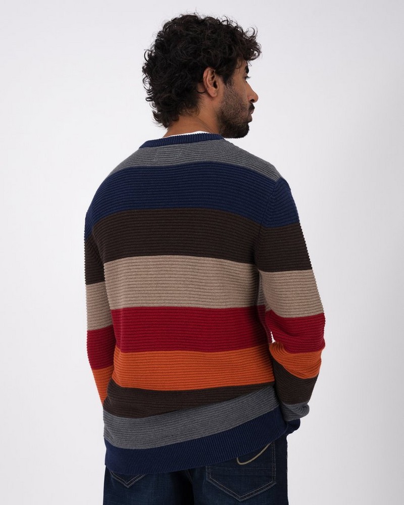 Men’s Jason Striped Crew Neck Knit