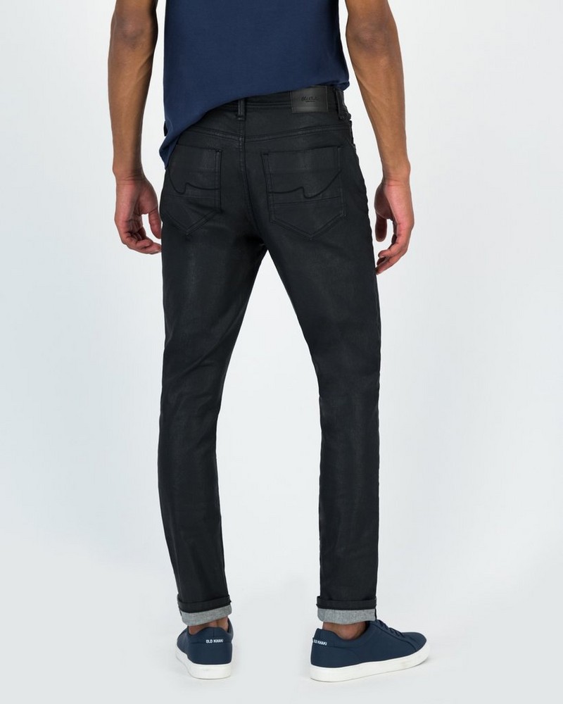 Men’s Joel Coated Black Denim