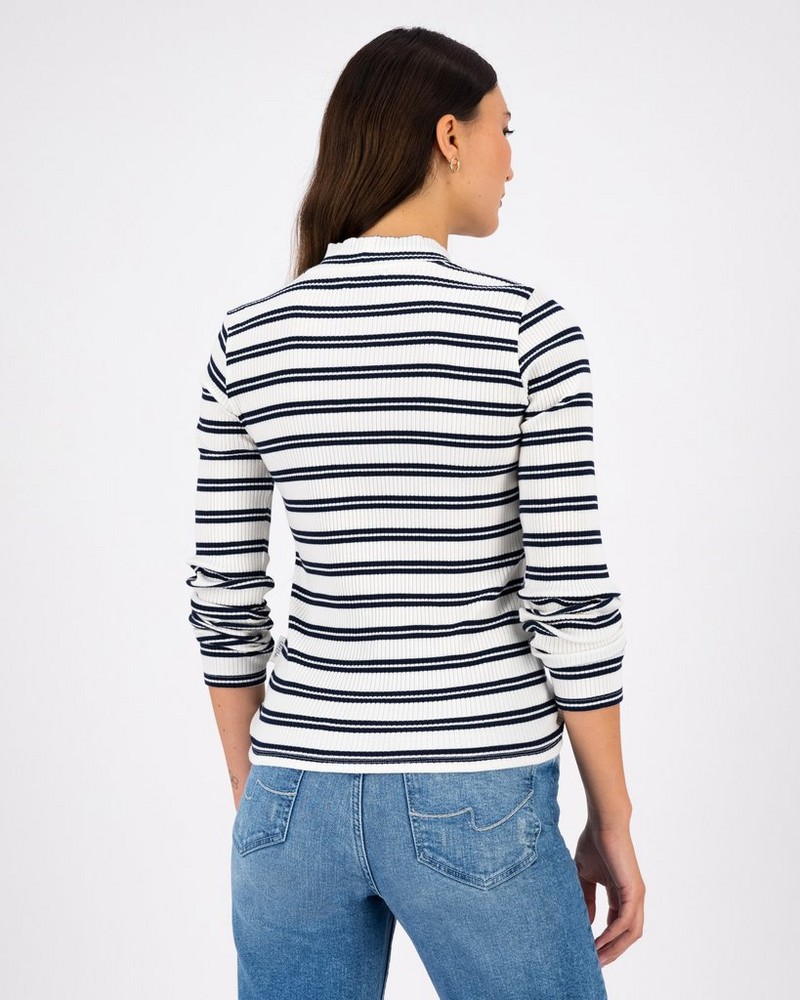 Women’s Grace Ribbed Polo Neck
