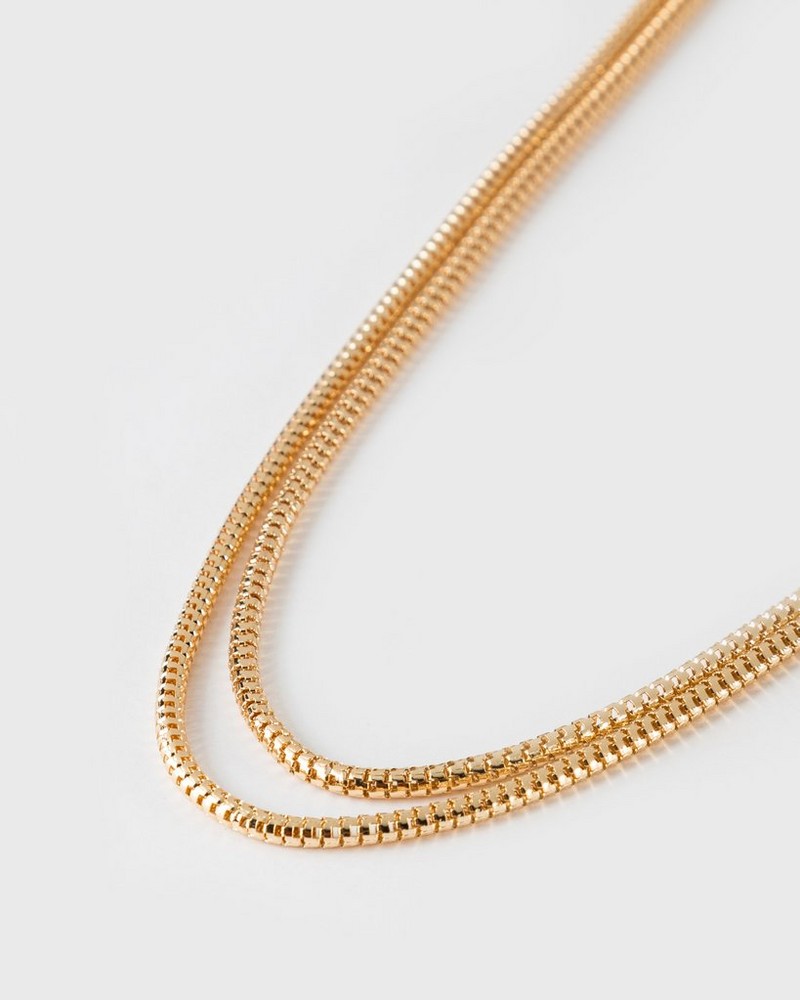Women’s Two-Strand Snake Chain Necklace