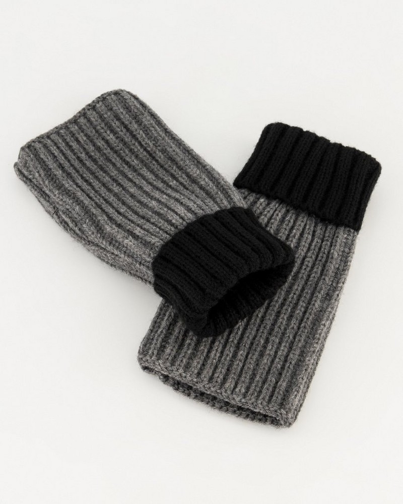 Men’s Bolt Fingerless Knitted Gloves
