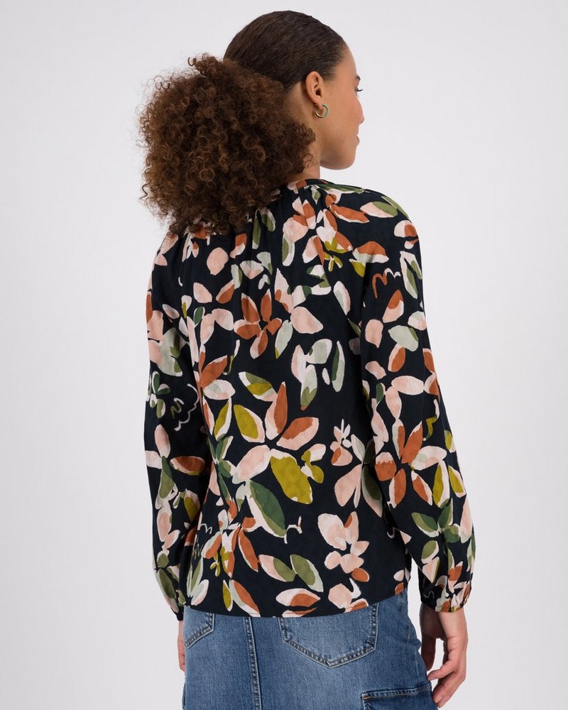 Women’s Zoe Floral Popover Blouse