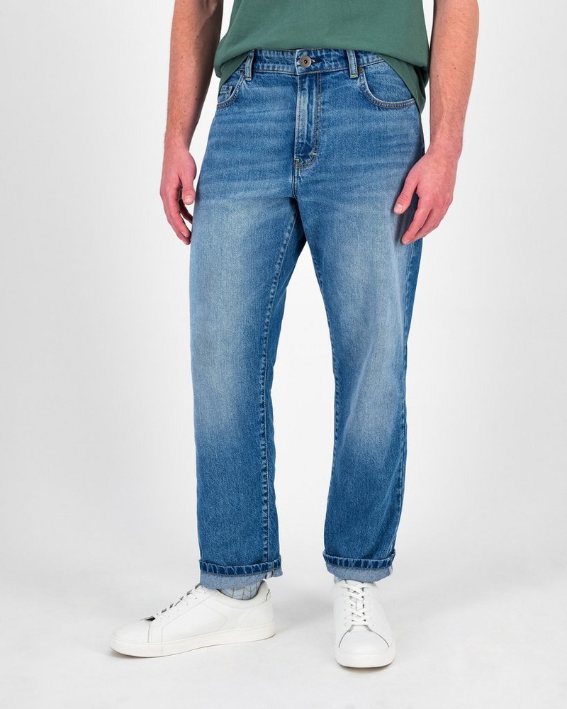 Men’s Reign Straight Fit Vintage Wash Denim