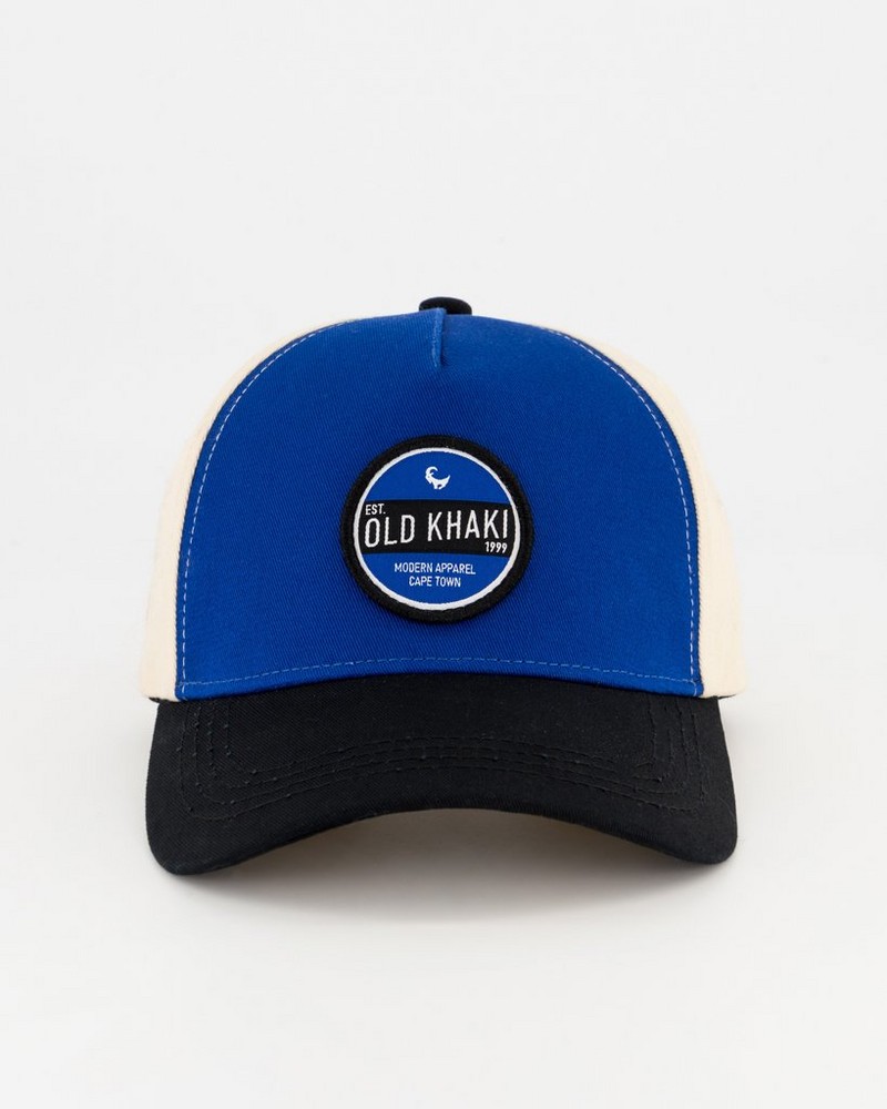 Men’s Ruki Badge Detail Colour-Block Peak Cap