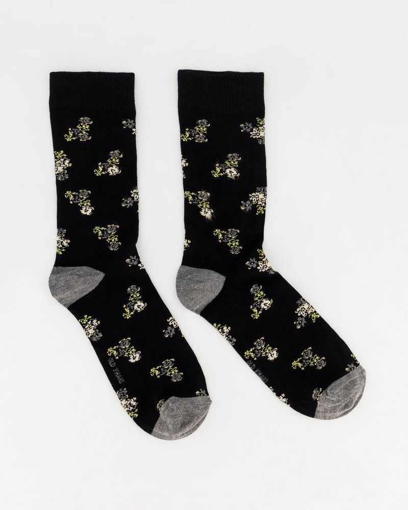 Men’s Curtis Flower Print Socks