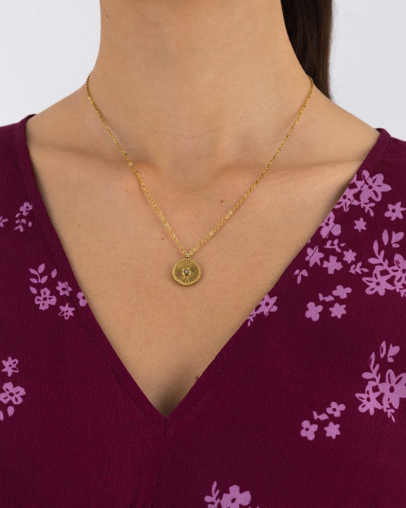 Old Khaki x byCara Women’s Sun Pendant Necklace