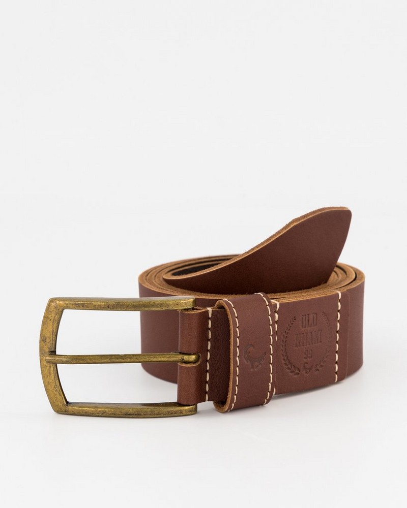 Men’s Ganton Stitched Leather Belt