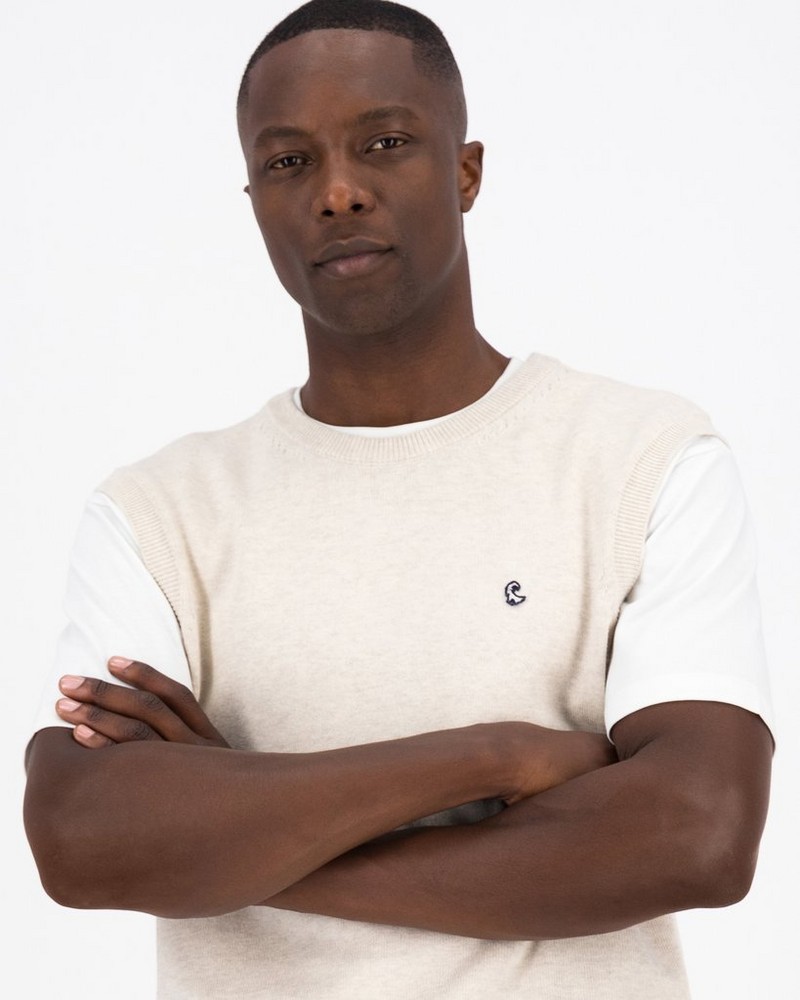 Men’s Jeff Sleeveless Crew Neck Knit