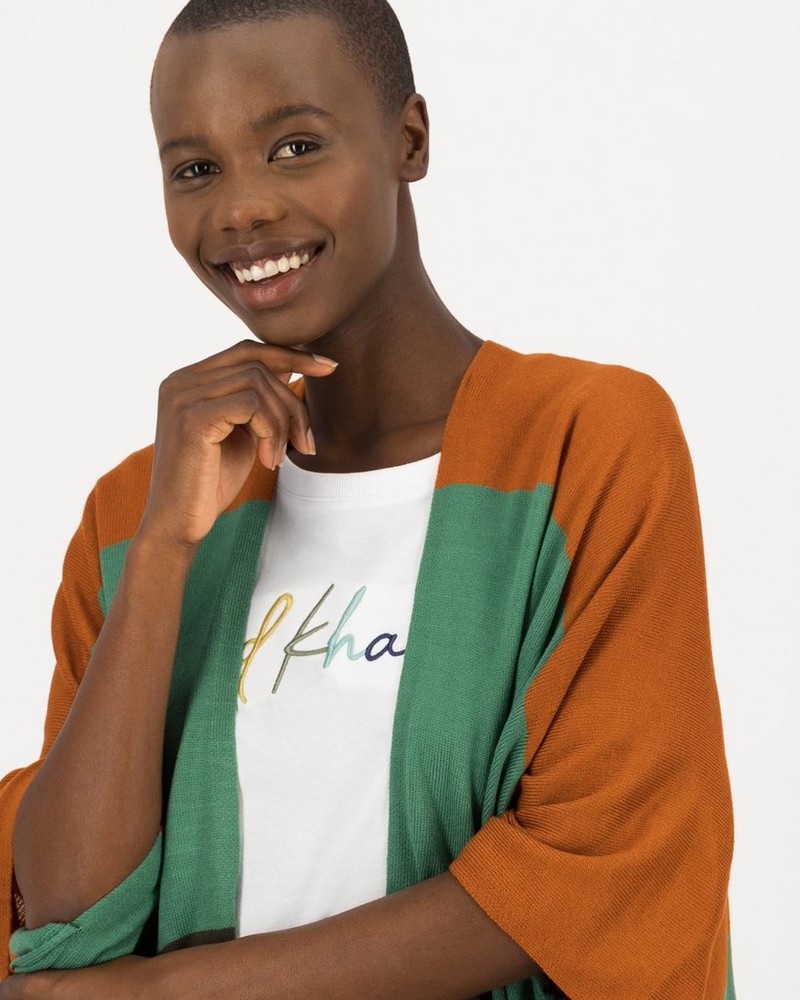 Kaylee Bold Stripe Kimono