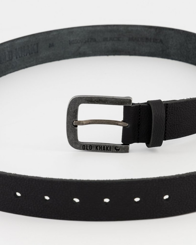 Men’s Bennett Branded Leather Belt