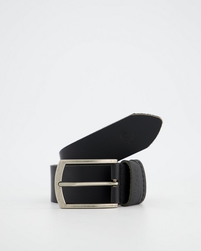 Men's Cyprus Stud and Loop Detail Leather Belt