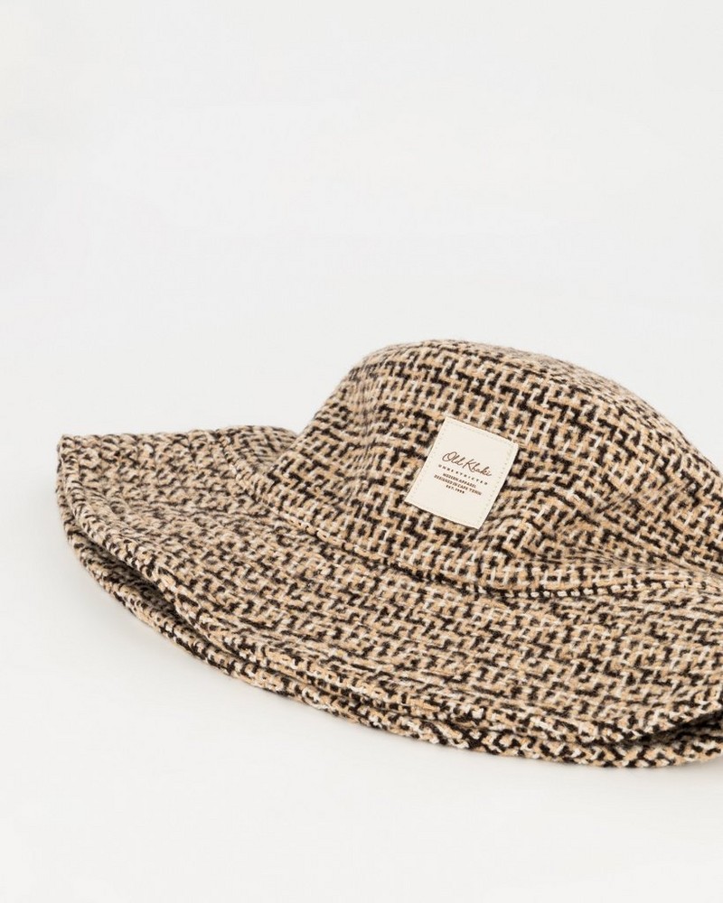 Women's Kacey Herringbone Tweed Bucket Hat