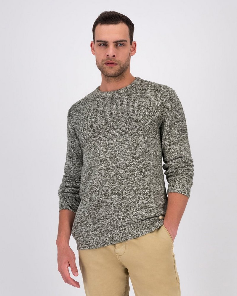 Men’s Crayson Textured Crew Neck Knit