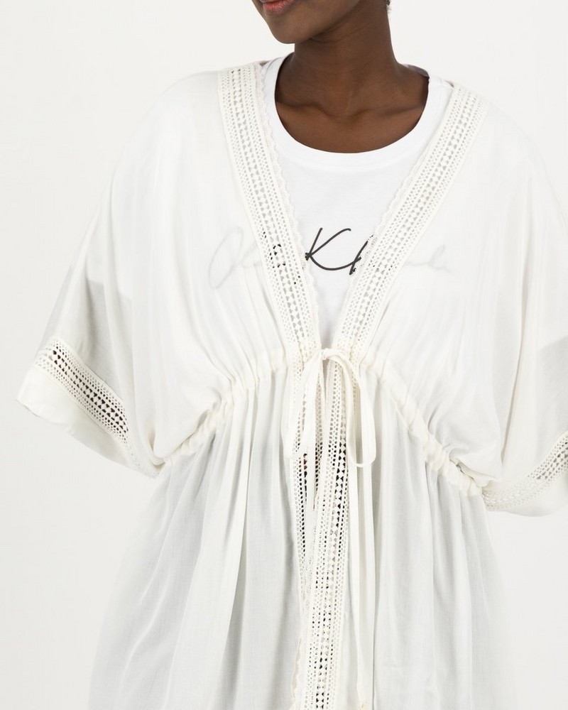 Women's Sienna Ladder Lace Trim Kimono