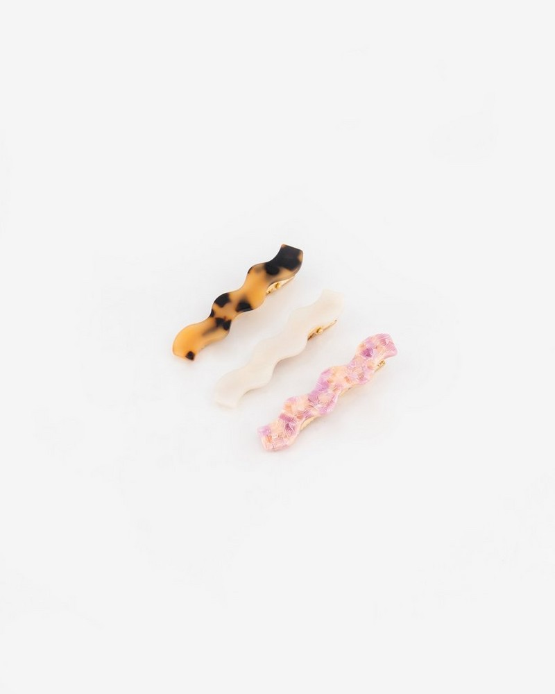 Women's Olympia Resin Hair Slides (3-Pack)