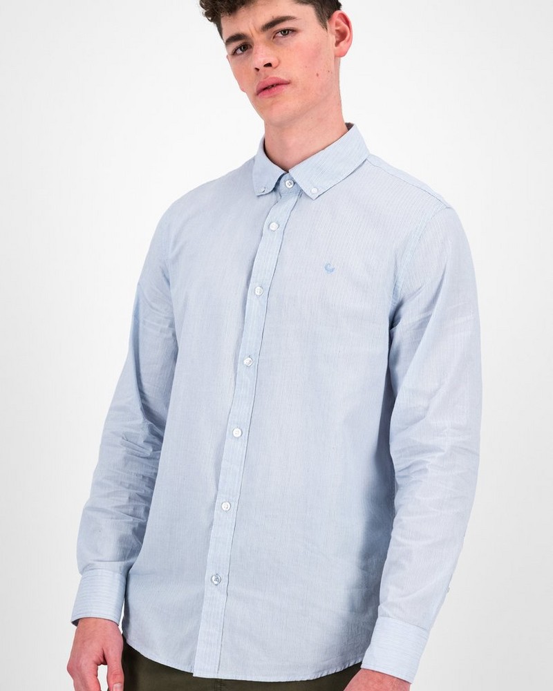 Men’s Bruce Seersucker Stripe Shirt