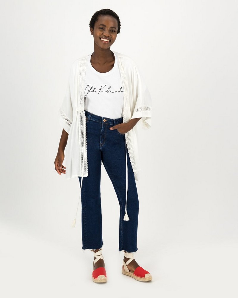 Women's Sienna Ladder Lace Trim Kimono