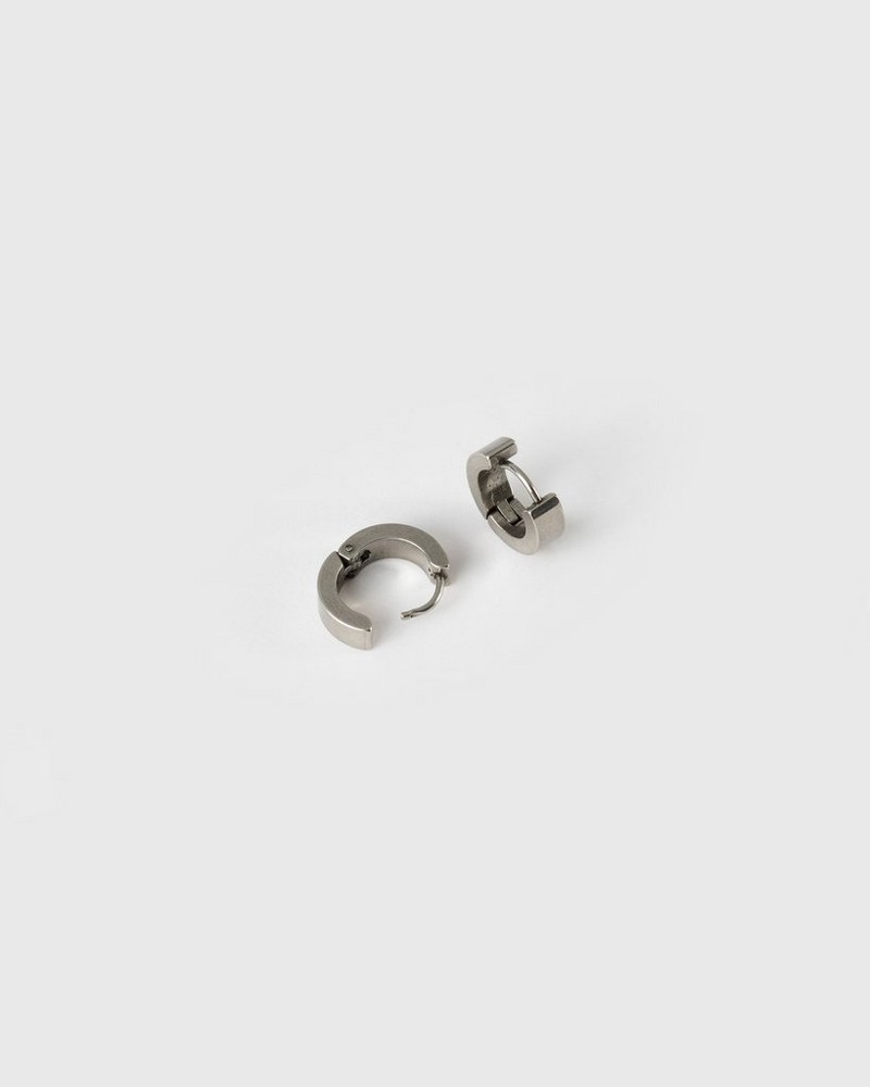 Men's Stainless Steel Hoop Earring