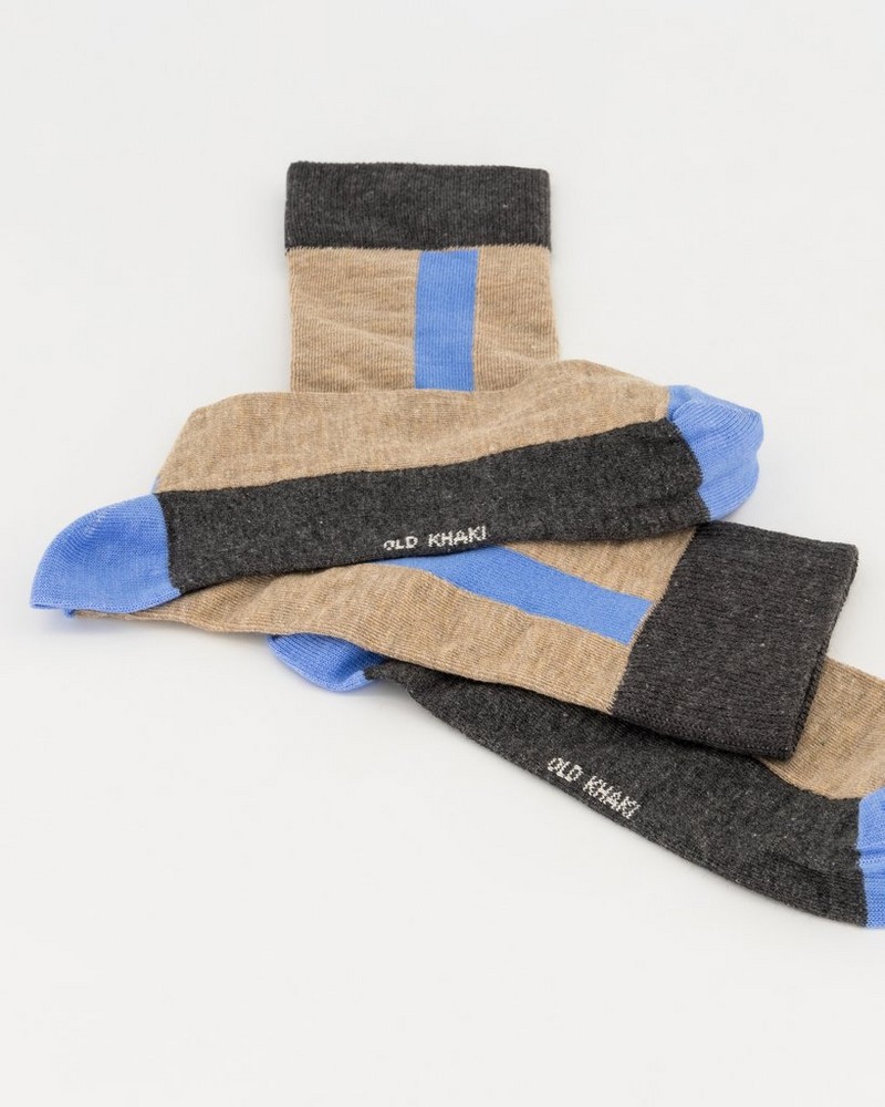 Men’s Kirish Blocked Stripe Socks