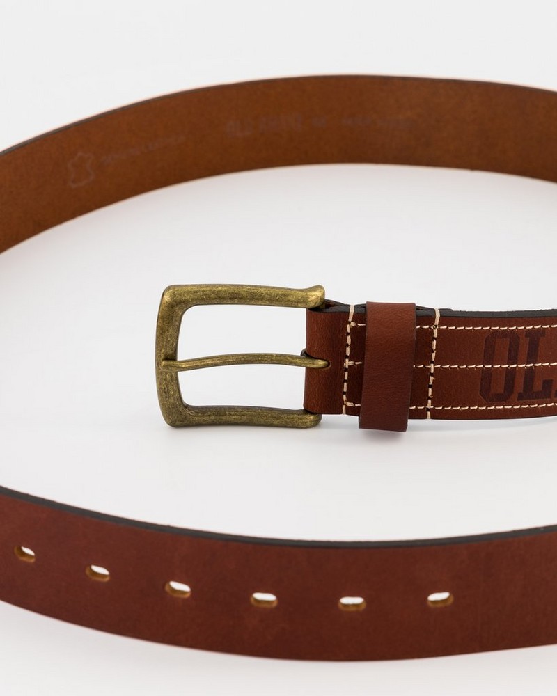 Men’s Chester Collegiate Leather Belt