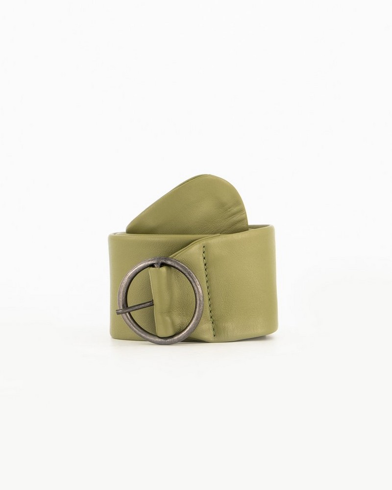 Phoebe Wide Leather Waist Belt