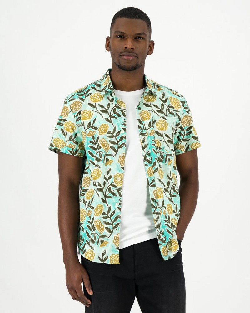 Men's Luther Slim Fit Floral Shirt