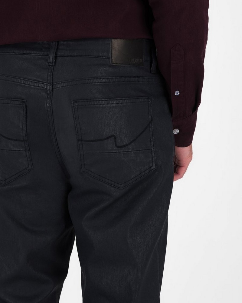 Men’s Mayson Coated Black Denim