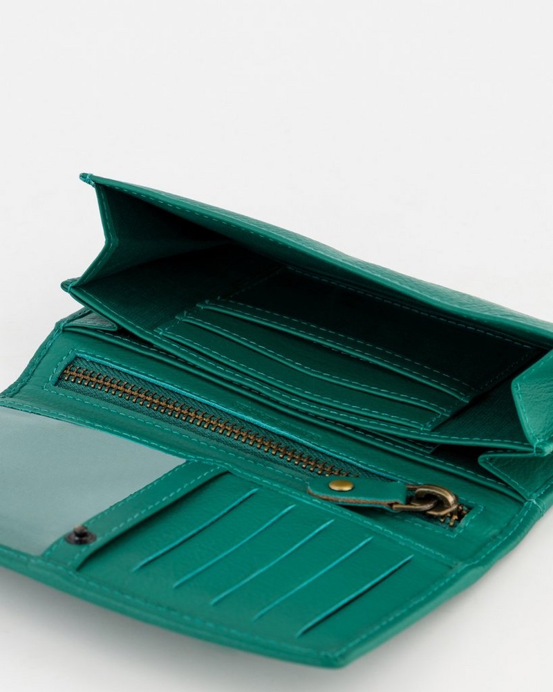 Zintle Fold-Over Leather Wallet