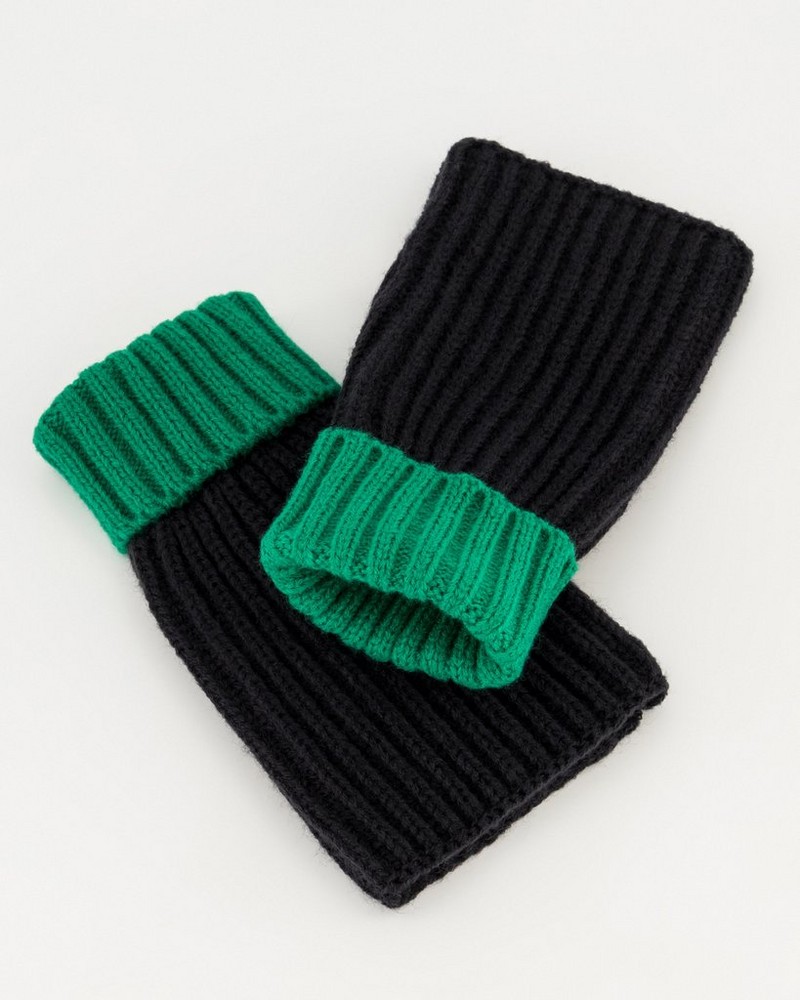 Men’s Bolt Fingerless Knitted Gloves