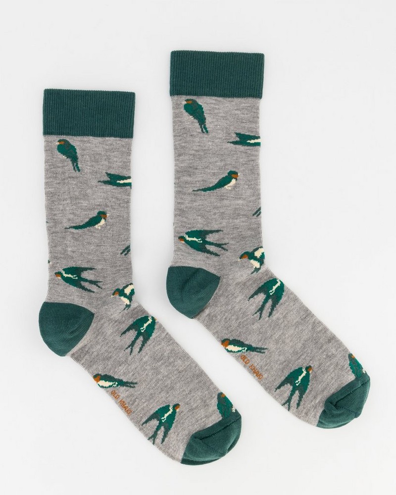 Men’s Sharlo Bird Print Socks