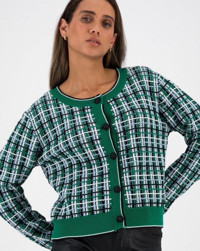 Women’s Anna Check Cardigan