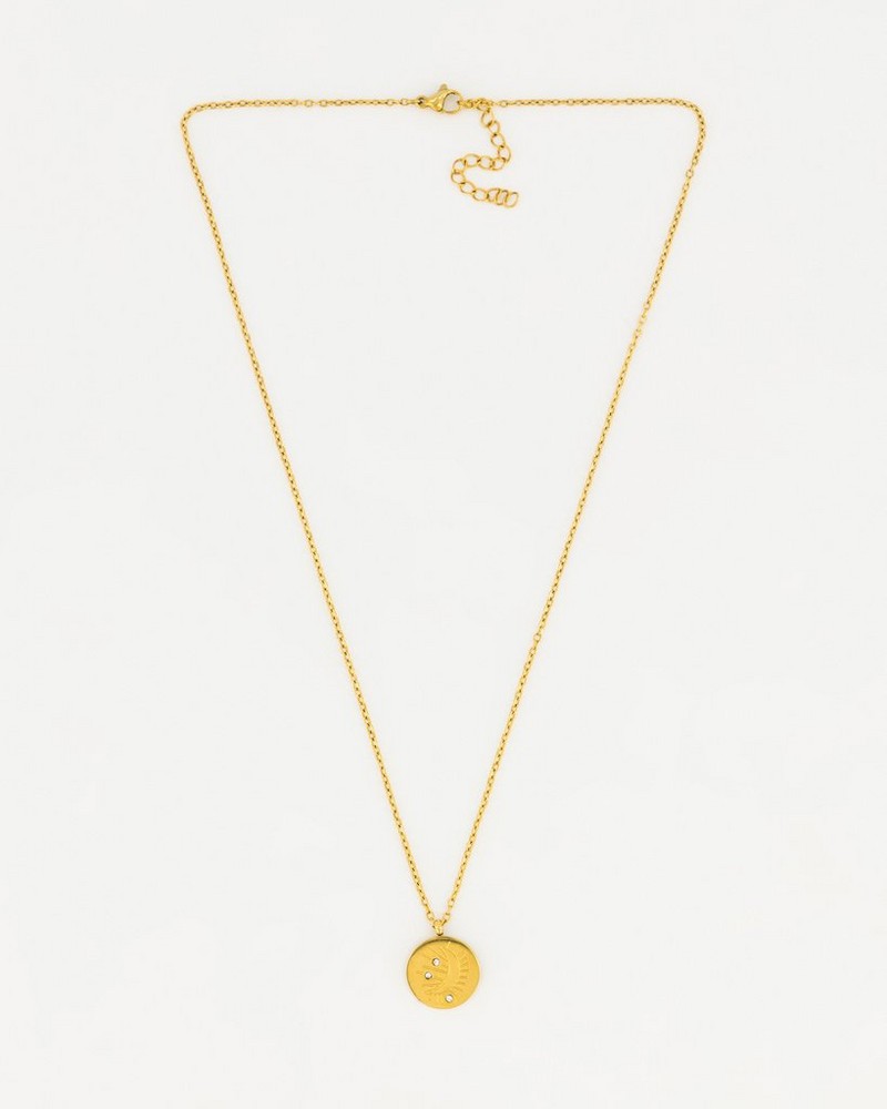 Old Khaki x byCara Women’s Round Moon Pendant Necklace