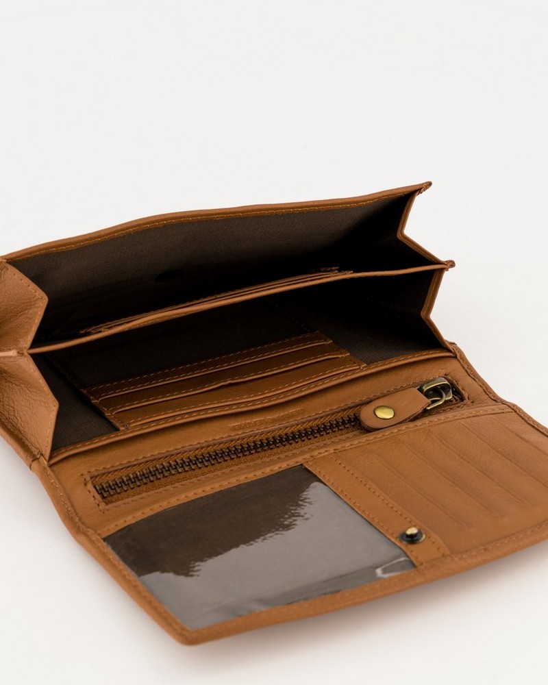 Zintle Fold-Over Leather Wallet