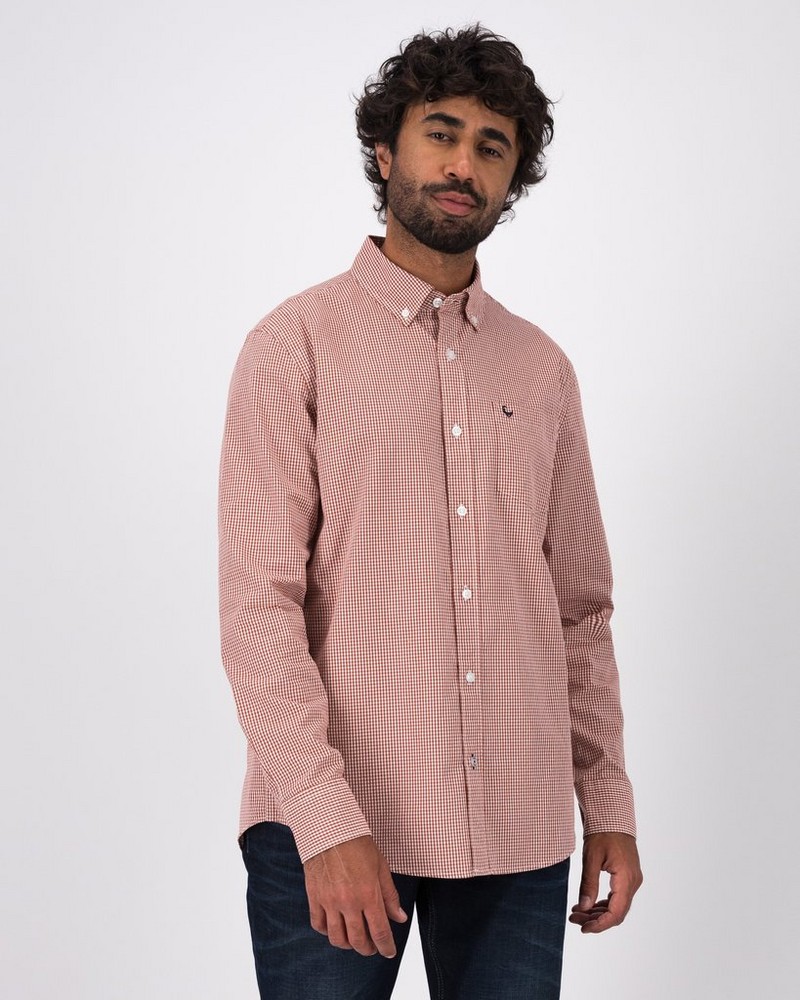 Men’s Roger Gingham Regular Fit Shirt