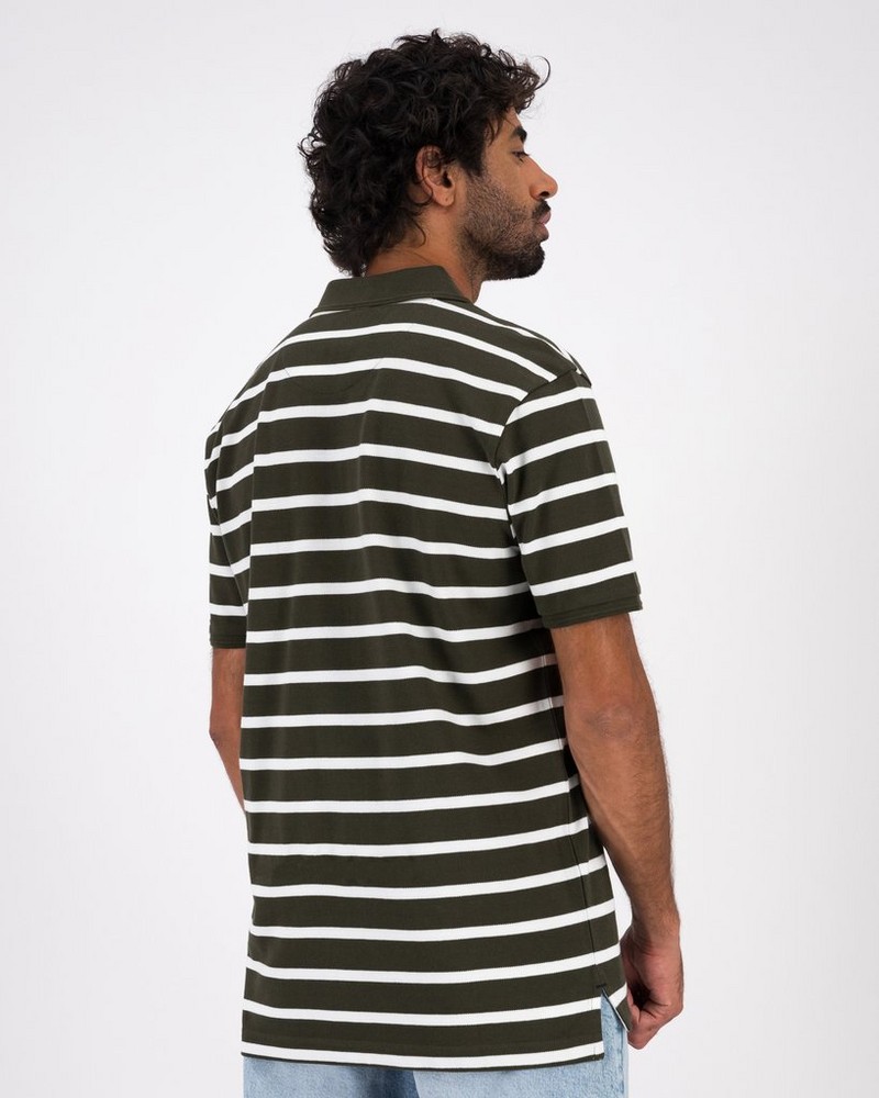 Men’s Freddy Yarn Dye Stripe Polo Shirt