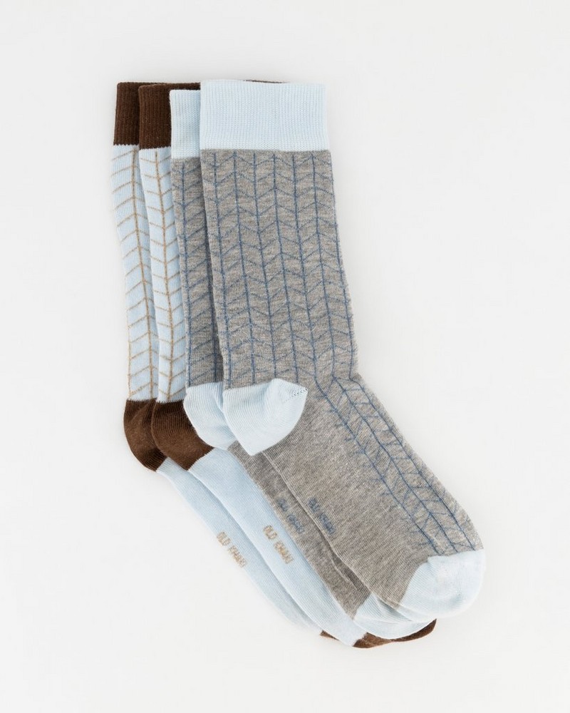 Men’s 2-Pack Vikram Abstract Arrow Print Socks