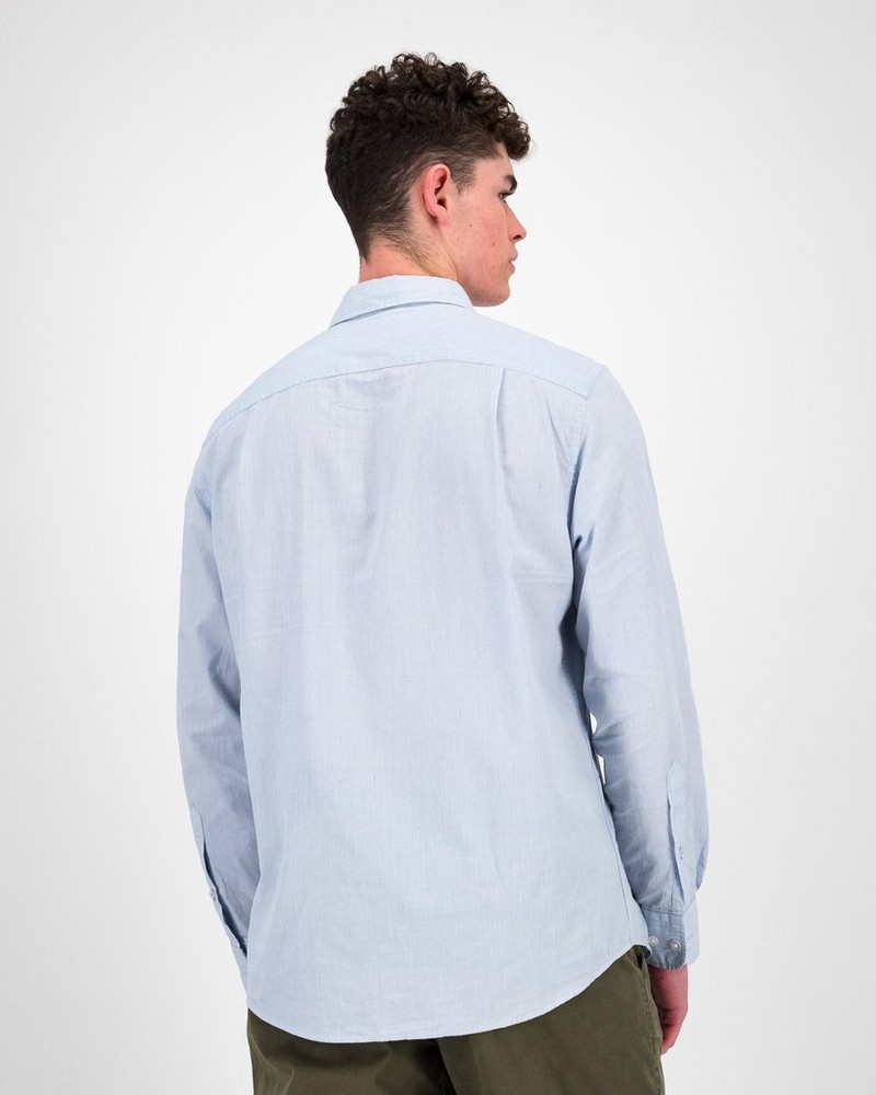Men’s Bruce Seersucker Stripe Shirt