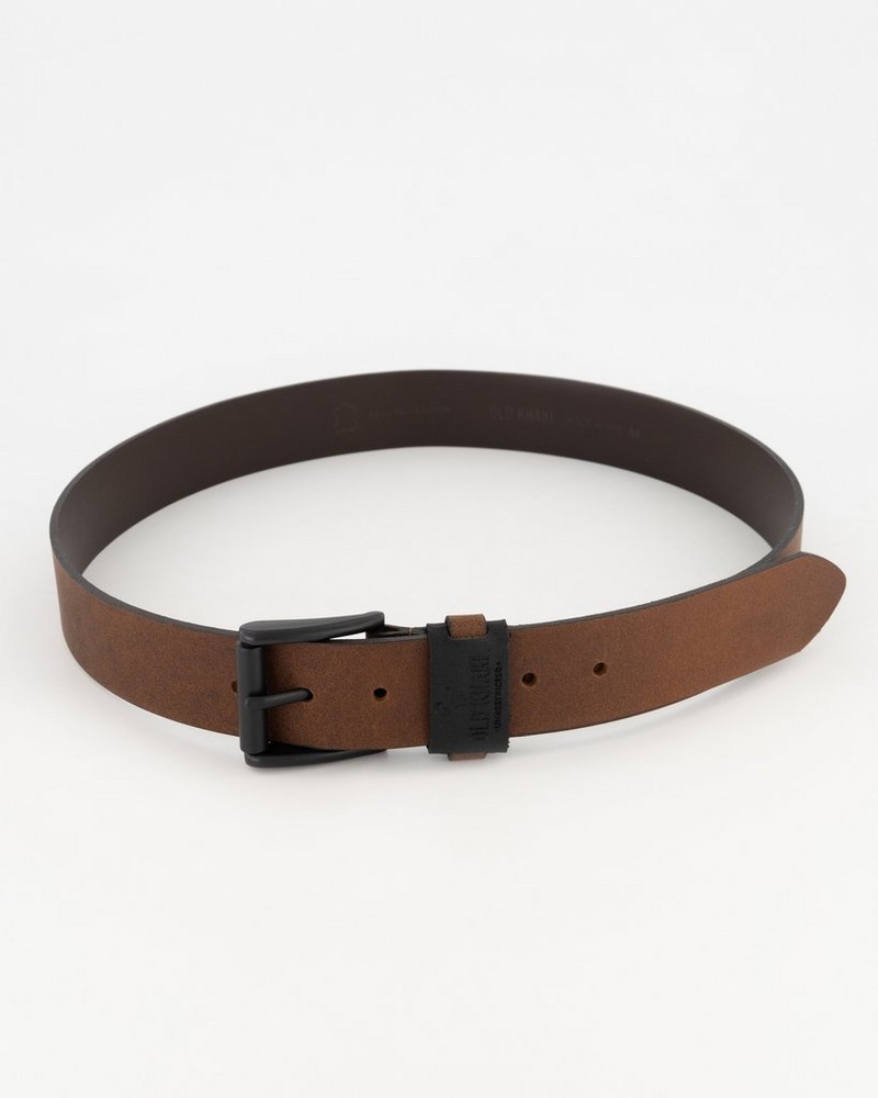 Men’s Davian Two-Tone Leather Belt